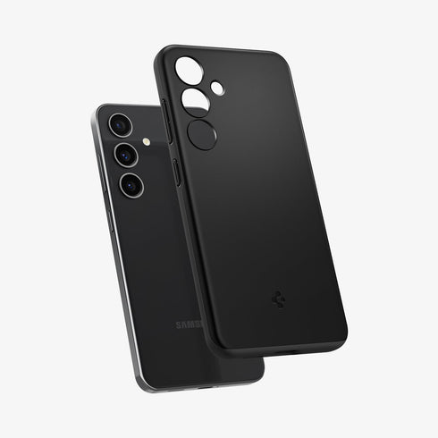 ACS07281 - Galaxy S24 Ultra Case Thin Fit in Black showing the back
